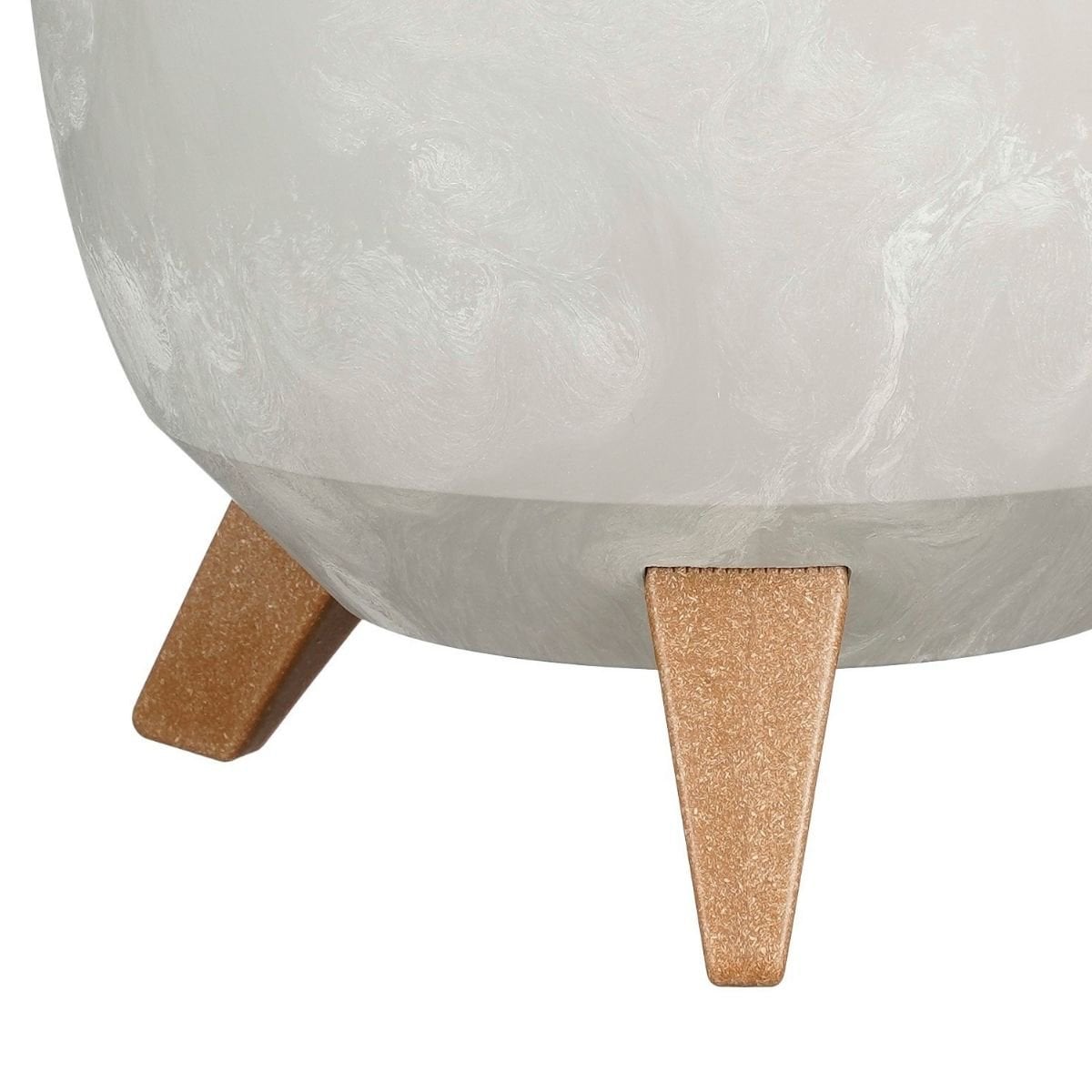 Plantenbak 40 cm grijs gerecycled plastic