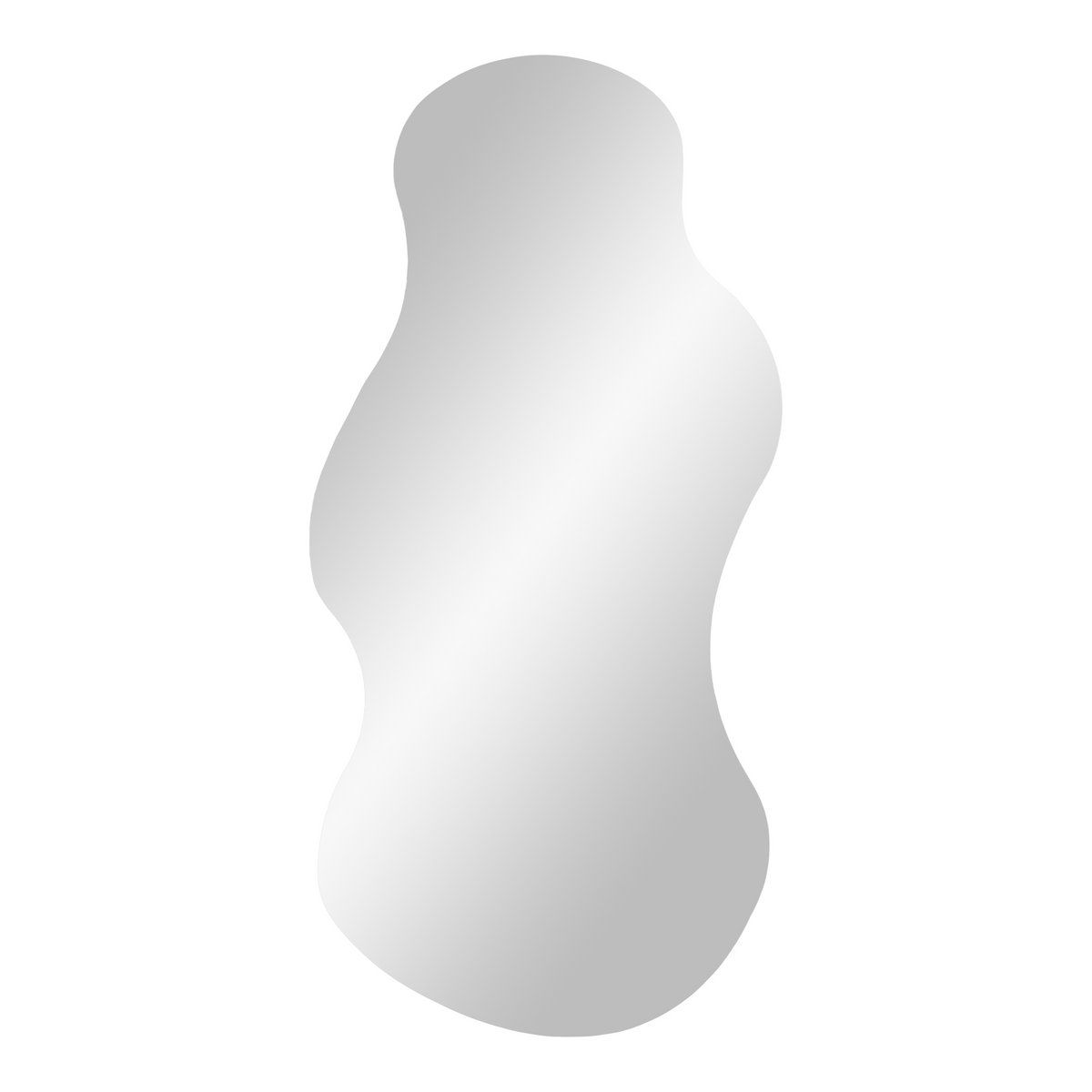 Palermo Wandspiegel Glas 40x80 Cm Organische Vorm Uniek