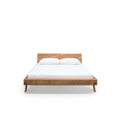 Balkenbed massief vurenhout 140x200 cm