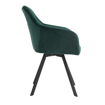 Fauteuil dennengroen draaibaar 61x62x85 cm