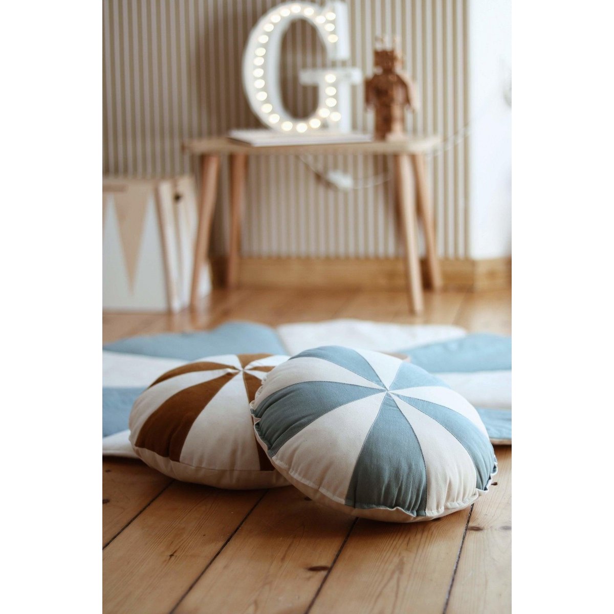 Patchworkkussen Blue Candy