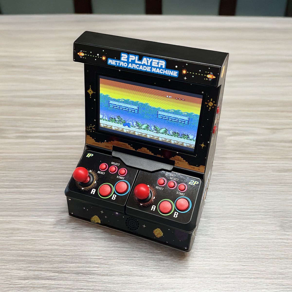 Mini arcade machine 300 spellen dubbele controller