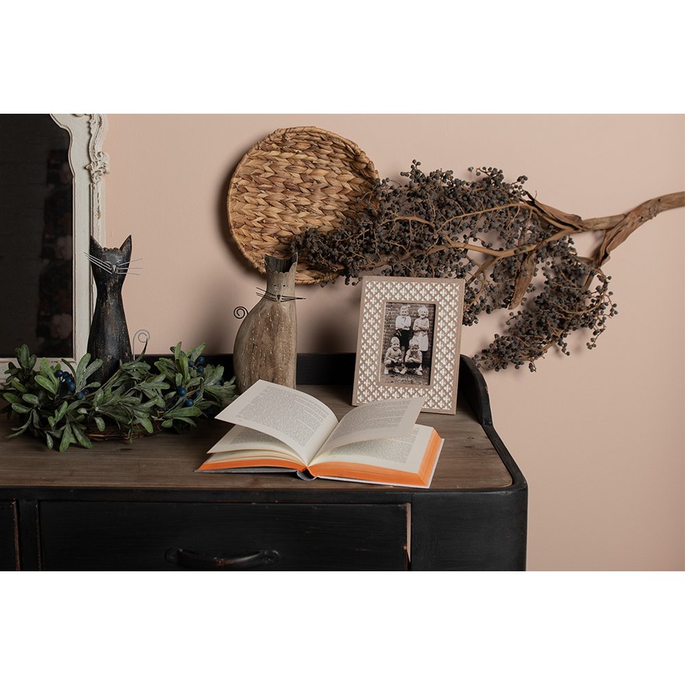 Fotolijst 10x15 cm hout bruin wit
