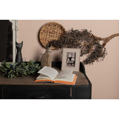 Fotolijst 10x15 cm hout bruin wit