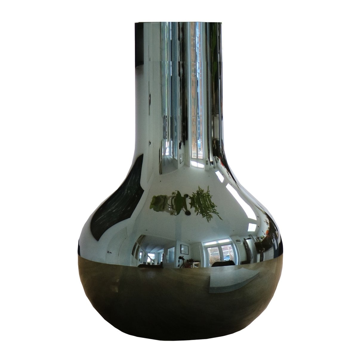 Vaas Seim S 37 cm grijs glas