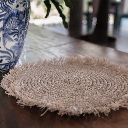 Placemat raffia 45 cm rond