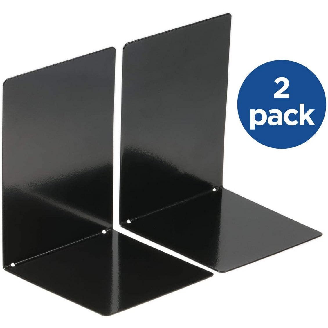 Boekensteunen 2 stuks staal zwart 12,5x16x16 cm