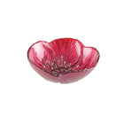 Schaal bloemvorm 16x16x5 cm fuchsia glas