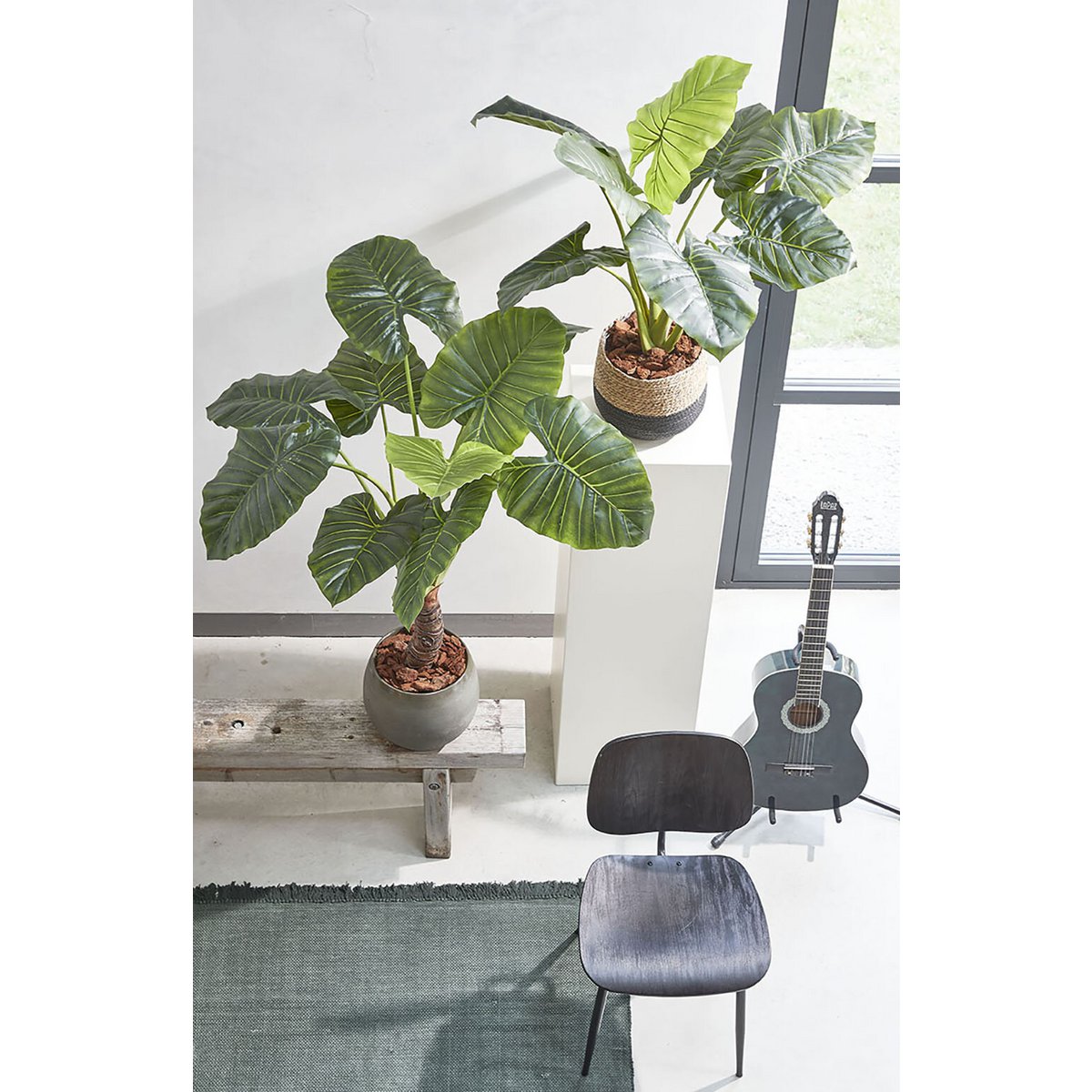 Kunstplant Taro 100 cm groen