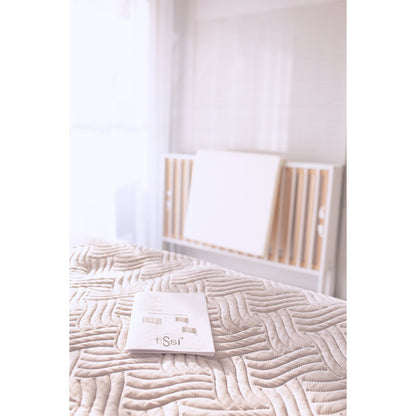 tiSsi® travel cot / folding bed / JORI folding bed beech white 120x60 cm