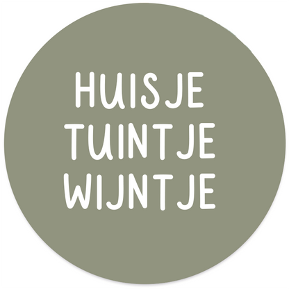 Muurcirkel groen Dibond/Forex