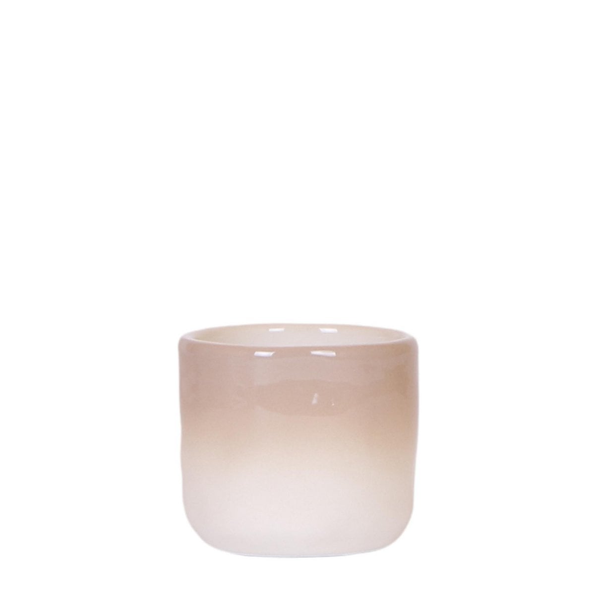 Decoratieve Bloempot met Kleurverloop - Bruin Ø6cm