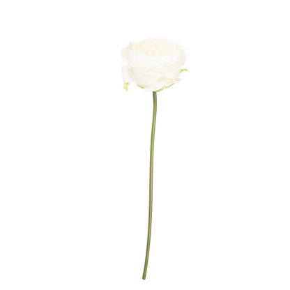 Artificial Flower Rose 35 cm White Plastic