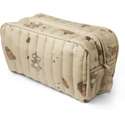 Toilettas 24x10 cm eenhoorn beige