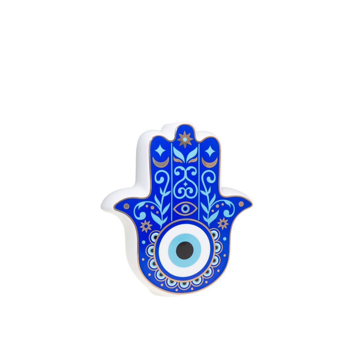 Decoratief object blauw 17,5x6,2x20 cm