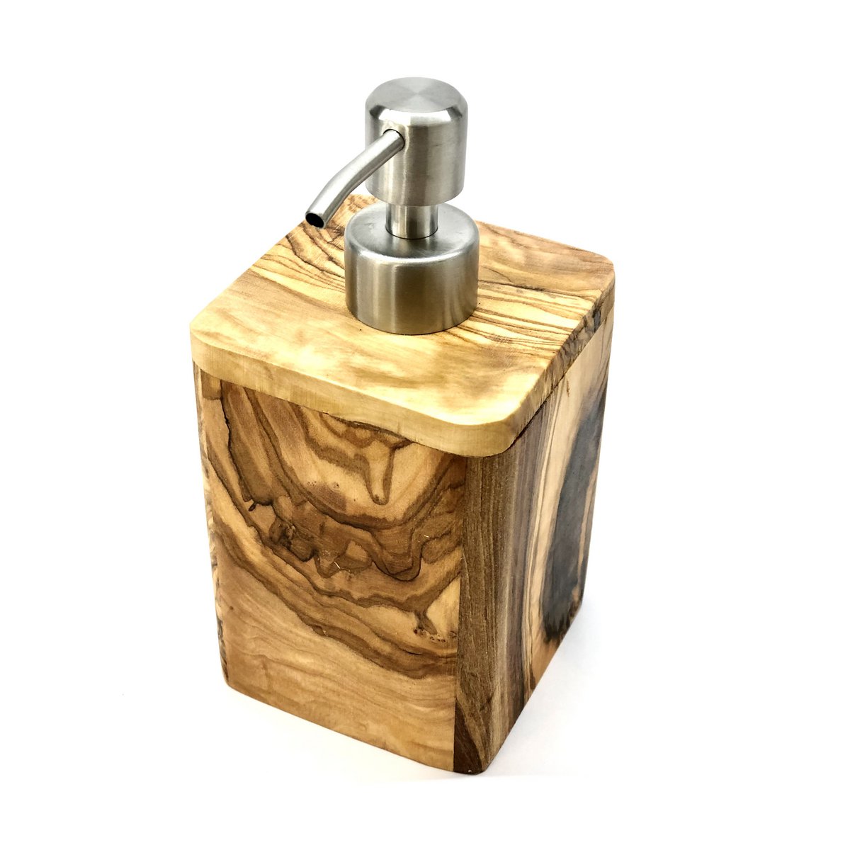 Zeepdispenser olijfhout RVS 150ml