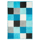 Blocks Bath Mat Aqua