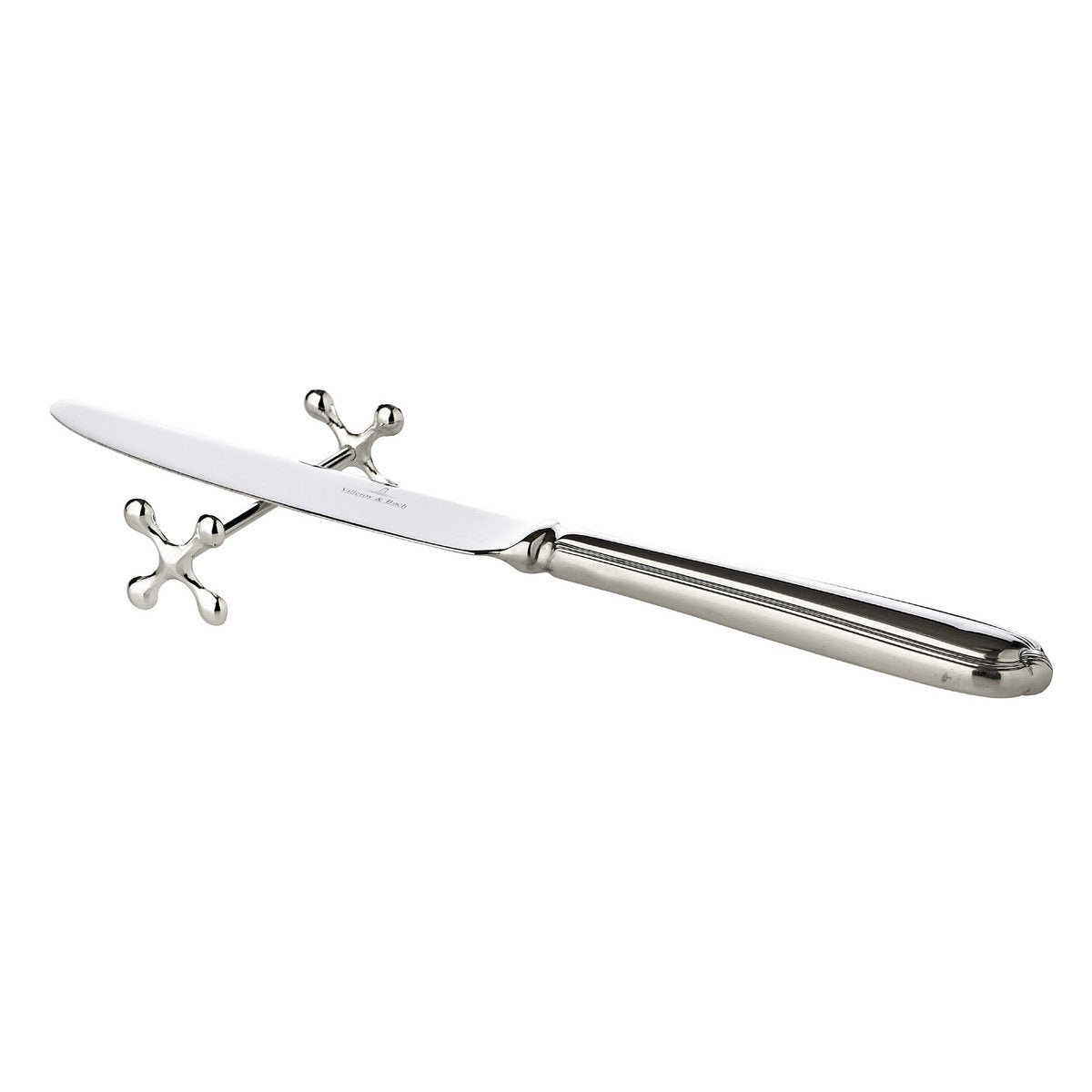 Messteun 6 stuks edel verzilverd 7 cm
