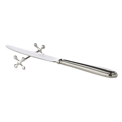 Messteun 6 stuks edel verzilverd 7 cm