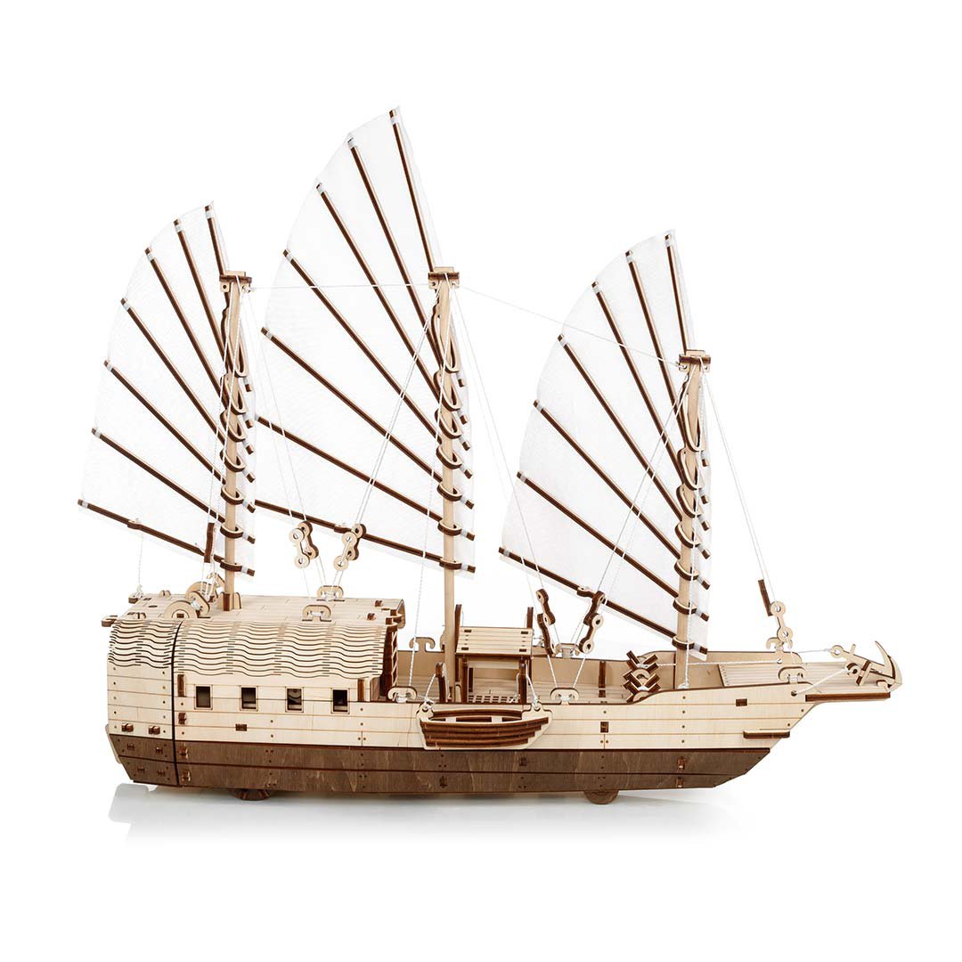 Houten puzzel 3D Djong 38,5x16,5x46,2 cm berkenmultiplex