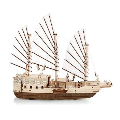 Houten puzzel 3D Djong 38,5x16,5x46,2 cm berkenmultiplex