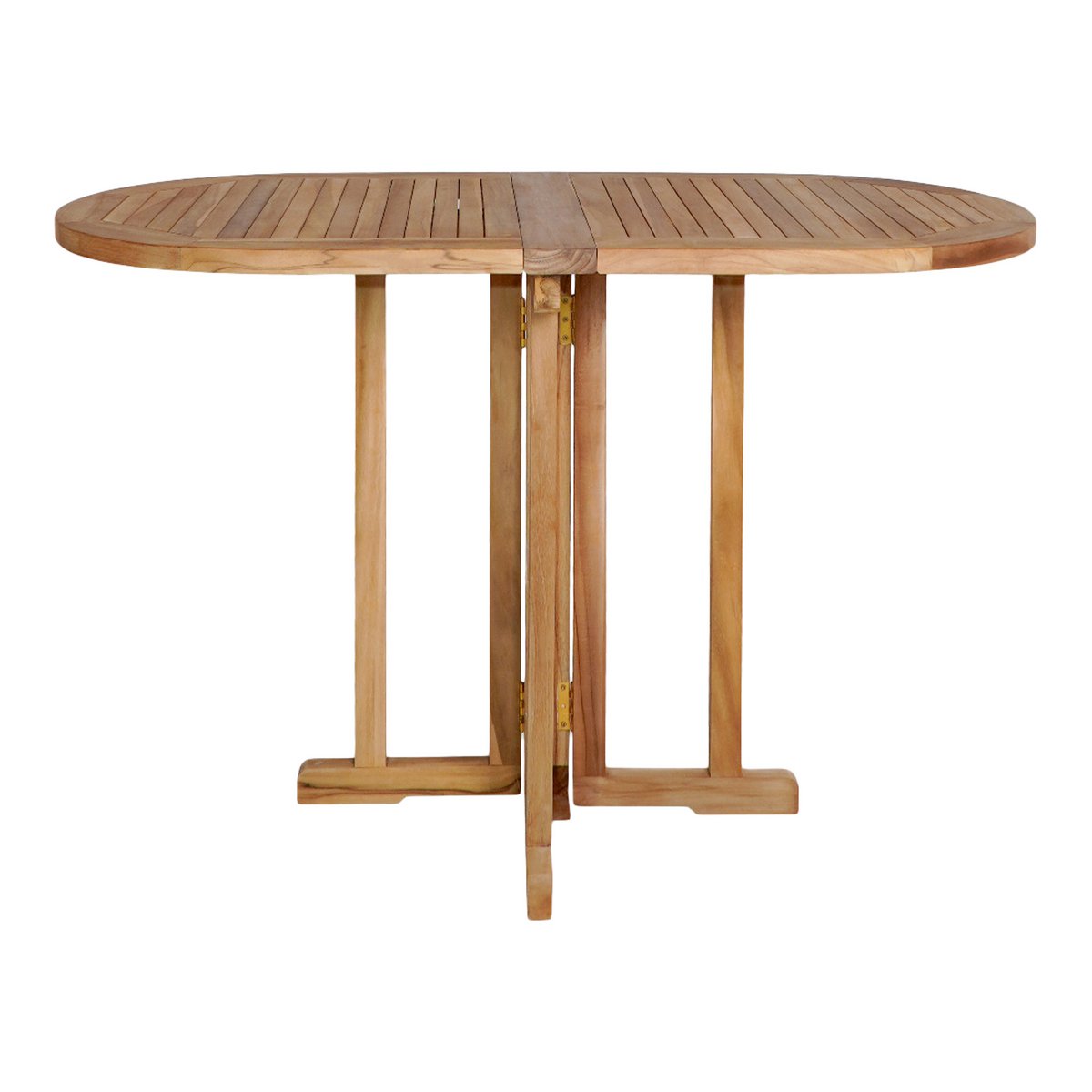 Bijzettafel teak 120x60x75 cm vouwbaar