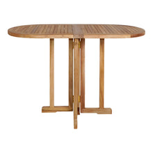 Bijzettafel teak 120x60x75 cm vouwbaar
