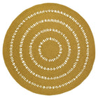 Rond tapijt 140 cm wol katoen mango