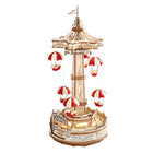 Robotime Wooden Music Box DIY Parachute EA01 14x14x30 Cm