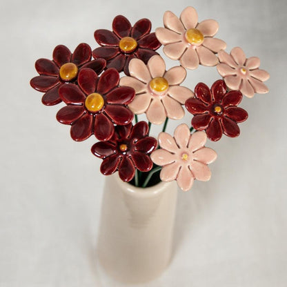 Boeket 9 bloemen 20 cm kleurrijk