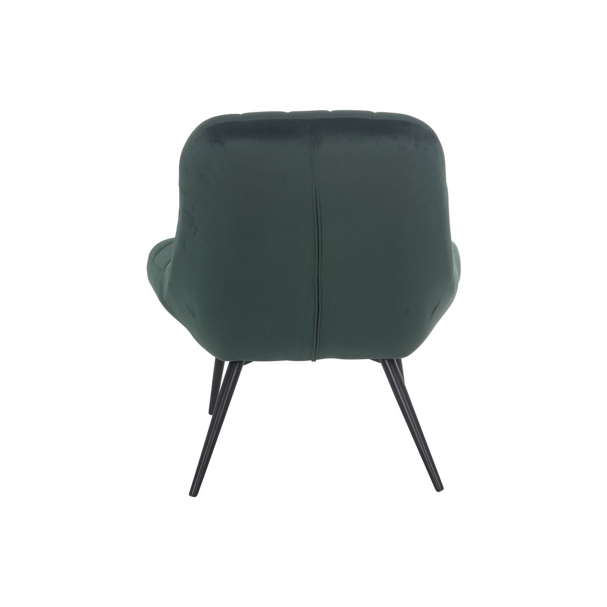 Fauteuil groen fluweel XXL 76x85.6x85.6 cm