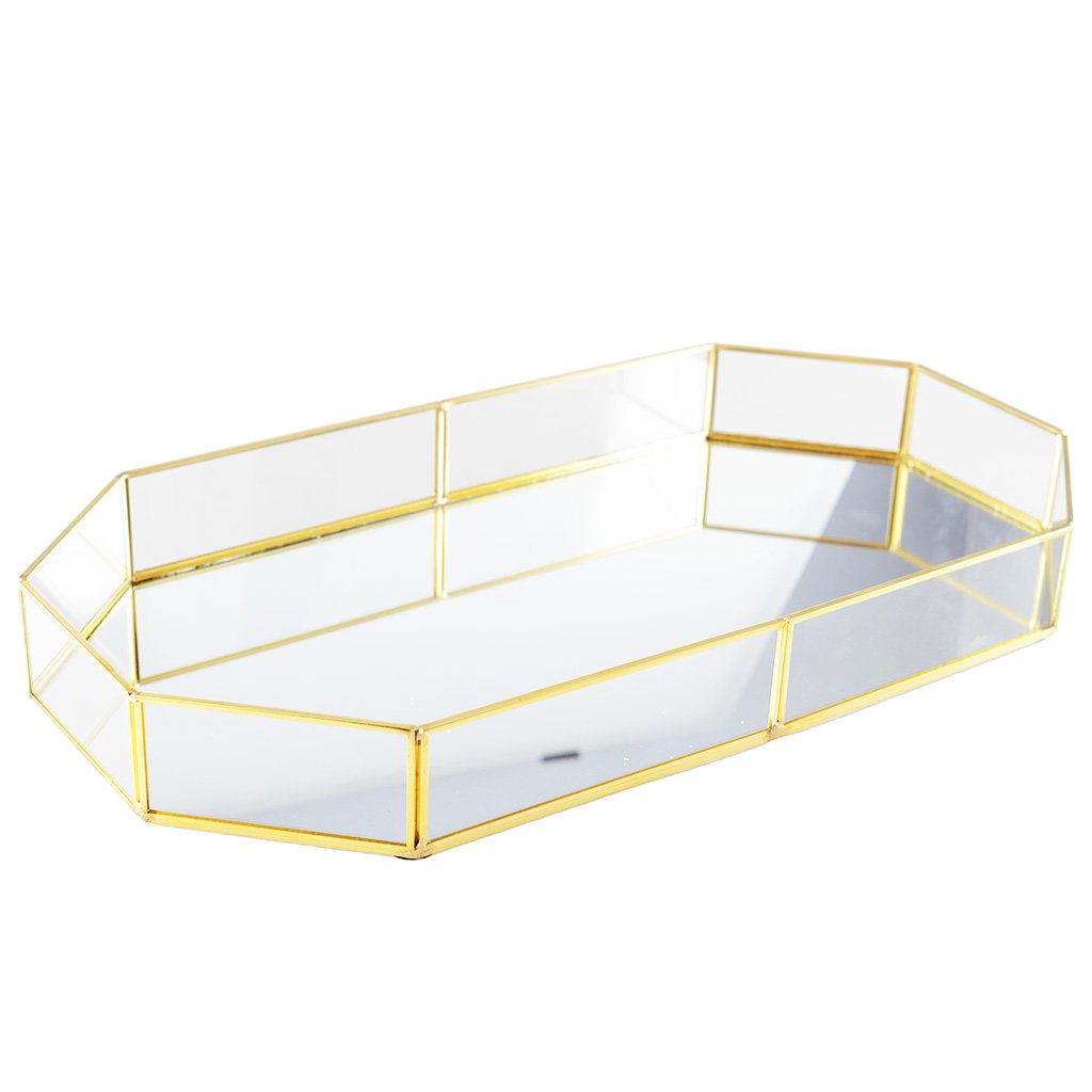 Lade goud glas 42.5x23x5 cm