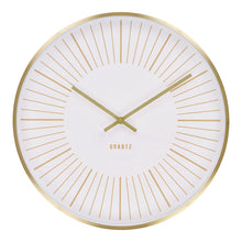 Takamaka Wall Clock - Gold, aluminum/glass, Ø40 cm