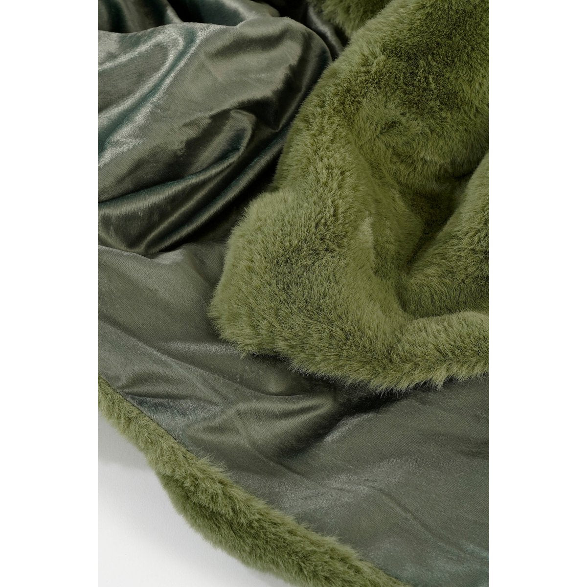 Fleece plaid 200x150 cm donkergroen