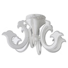 LED Crown Ludwig Chandelier White Metal 66 cm LEDs