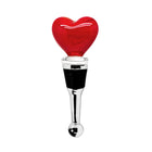Flessenstop hart Murano glas rood 10 cm