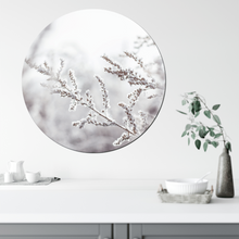 Muurcirkel snowy twig Dibond/Forex Ø 12-140 cm