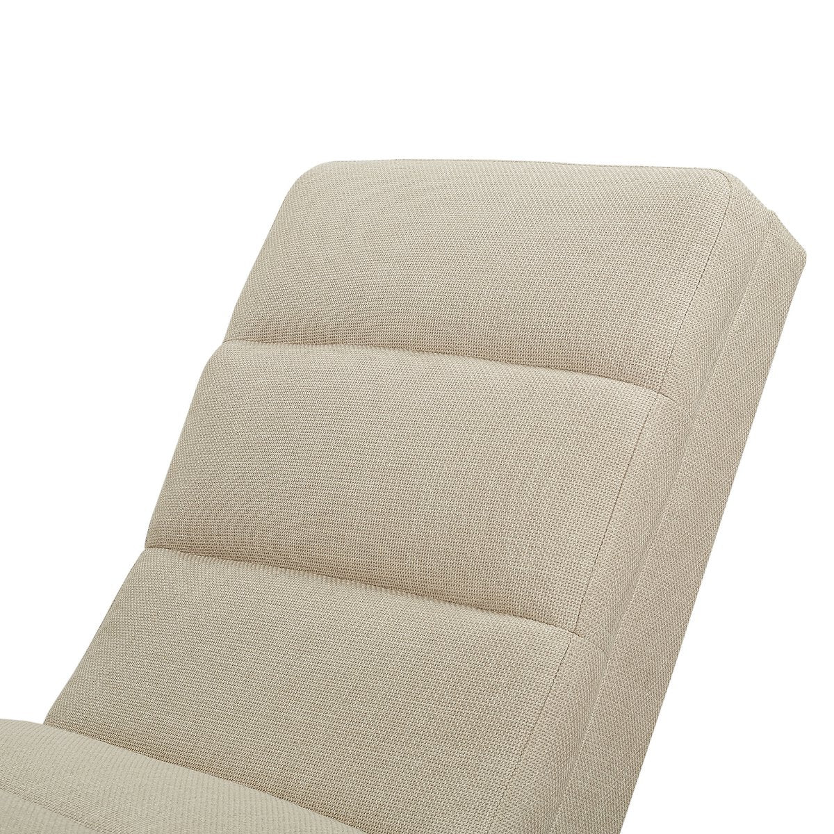 Chaise longue 170x60x82 cm beige structuurstof