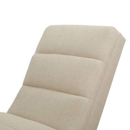 Chaise longue 170x60x82 cm beige structuurstof