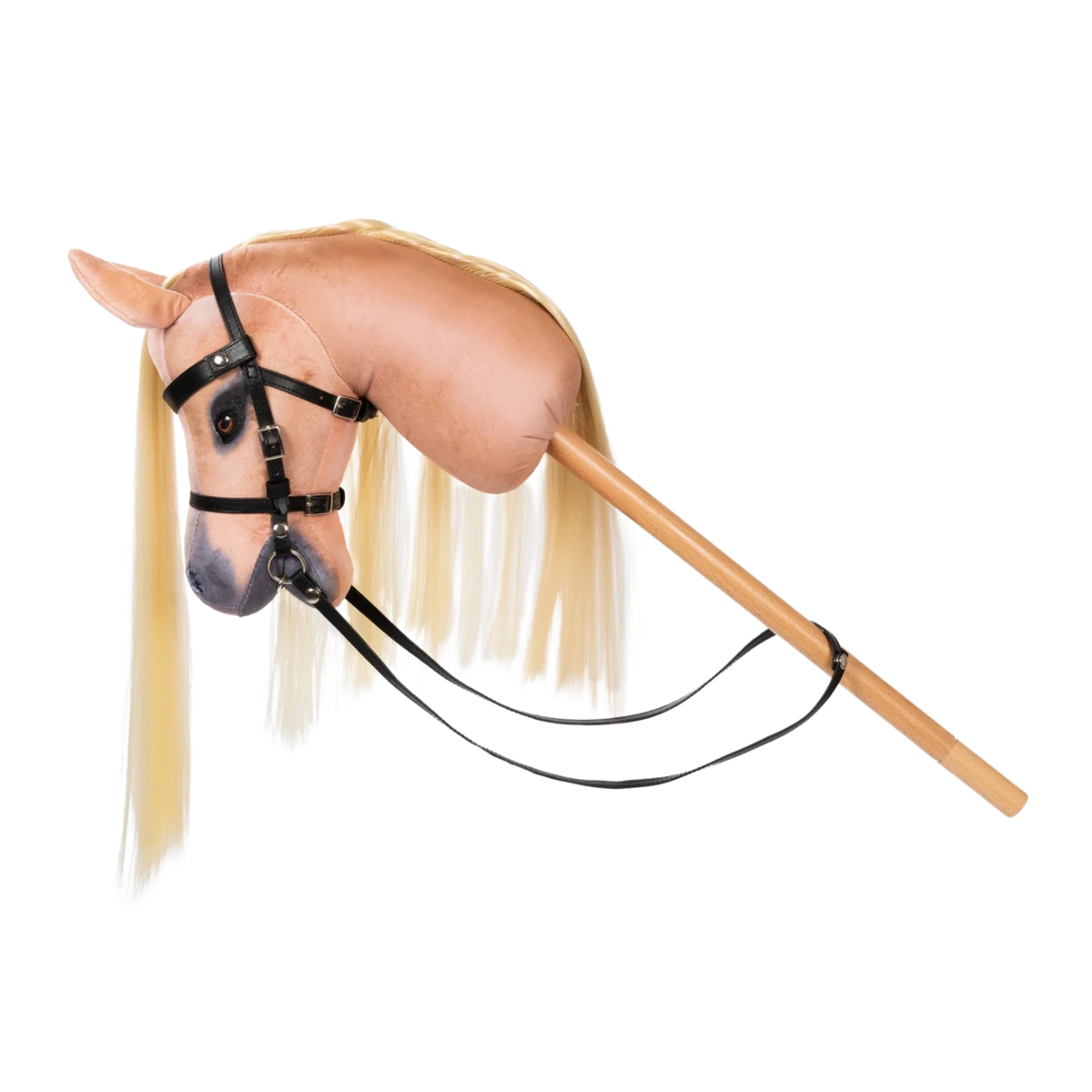 Stokpaard Spirit beige met blonde manen