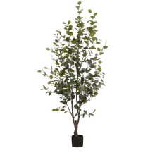 Artificial Eucalyptus Tree In Pot Height 180 Cm Green