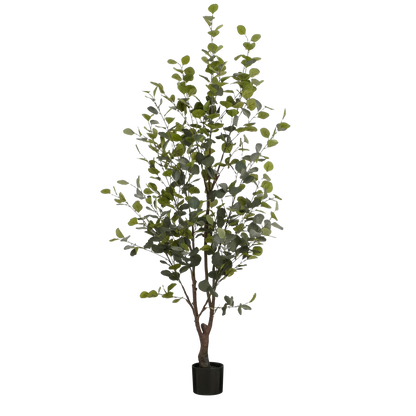 Artificial Eucalyptus Tree In Pot Height 180 Cm Green