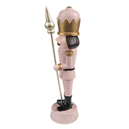 Kerstdecoratie Notenkraker 23 cm Roze Kunststof