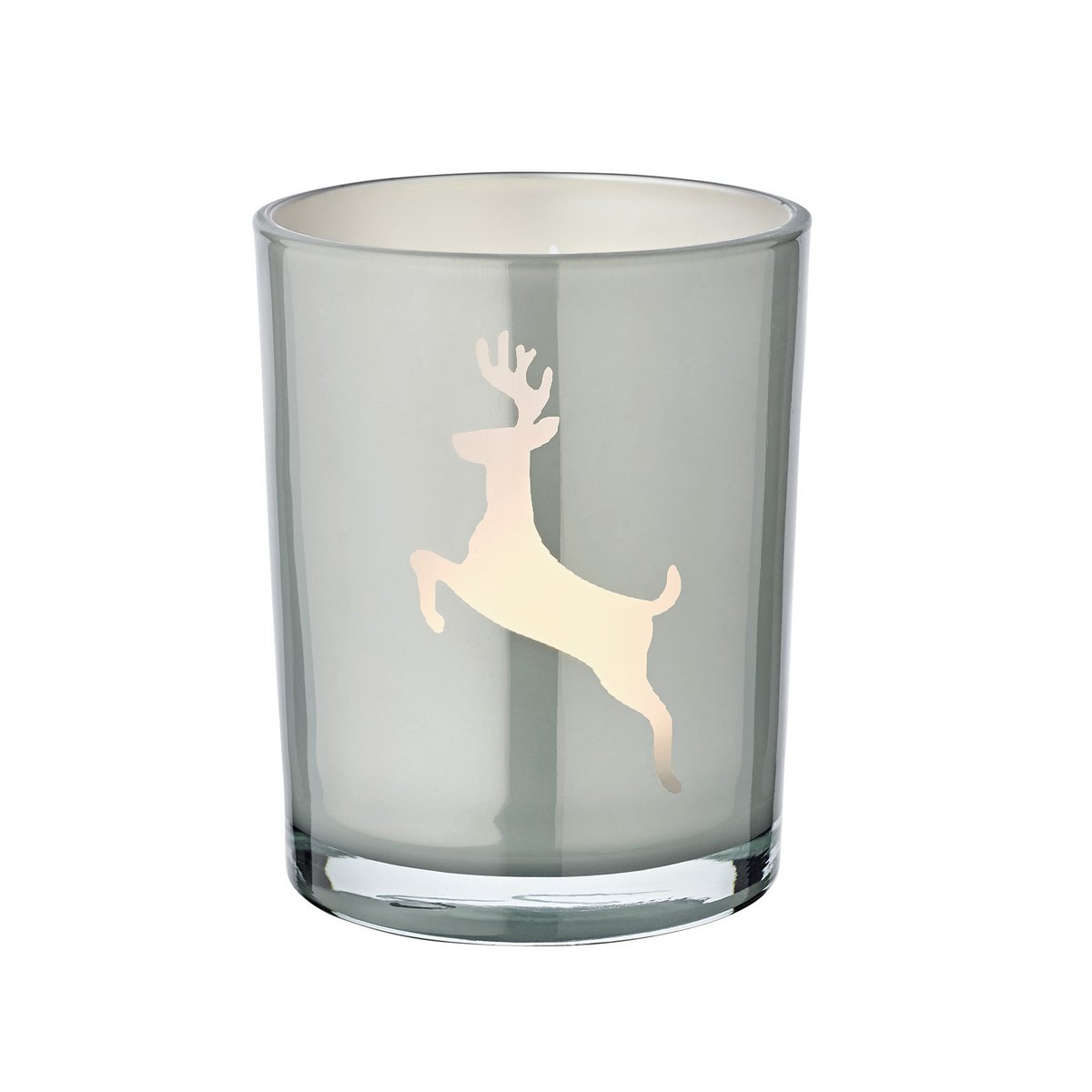 Lantaarn Loki 13 cm grijs glas
