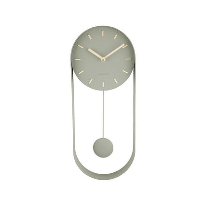 Wandklok staal zwart goud 50 cm