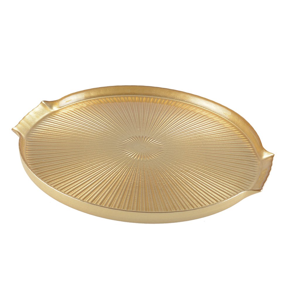 Kaasplank glas goud 30x28x2 cm