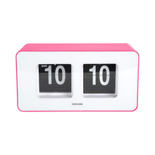 Wandklok tafelklok 18x9 cm roze plastic