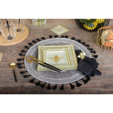 Placemat jute 37x37 cm zwart