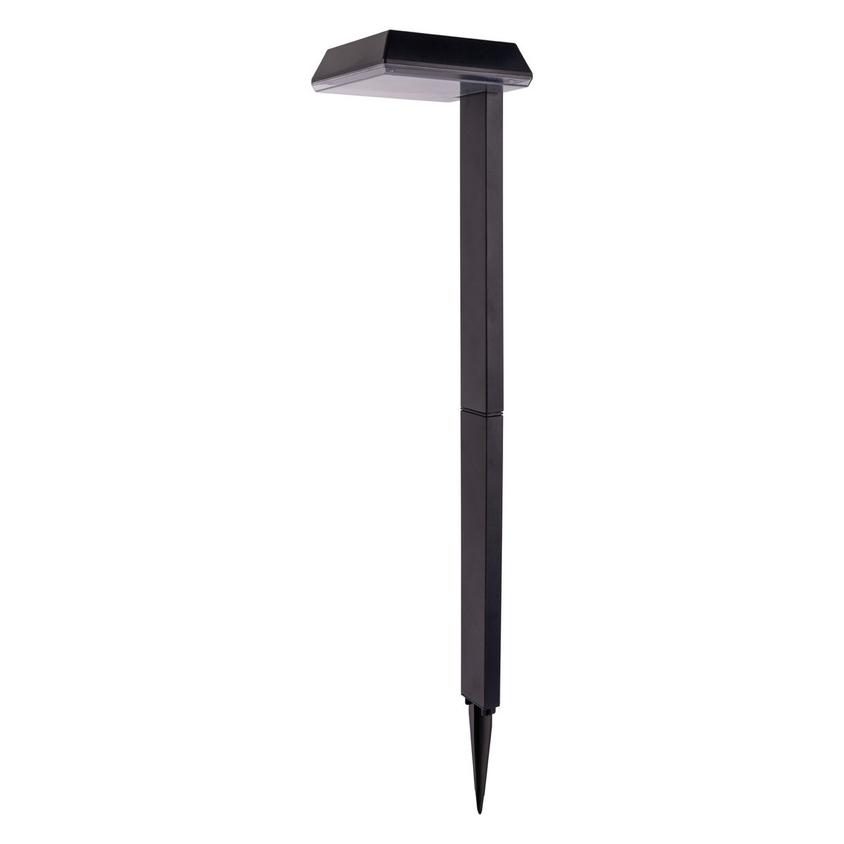Solar Decorative Spike "Sigi", 79 cm high, plastic, black, integrated LEDs, warm white