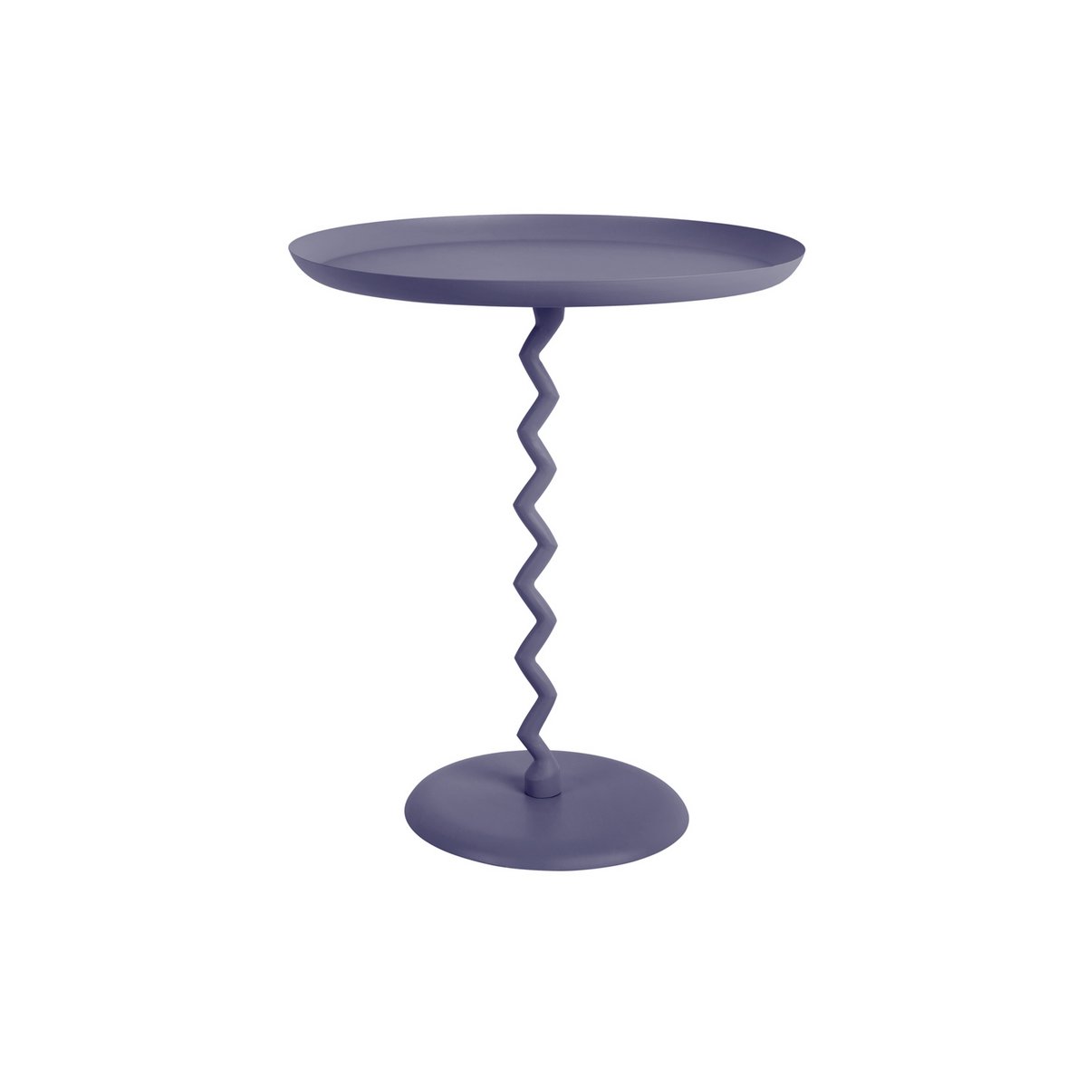 Bijzettafel Zig Zag blauw 44x52 cm ijzer